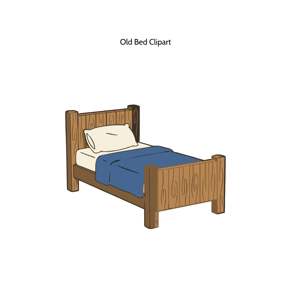 Free Old Bed Vector Clipart (PNG, SVG) to Edit Online