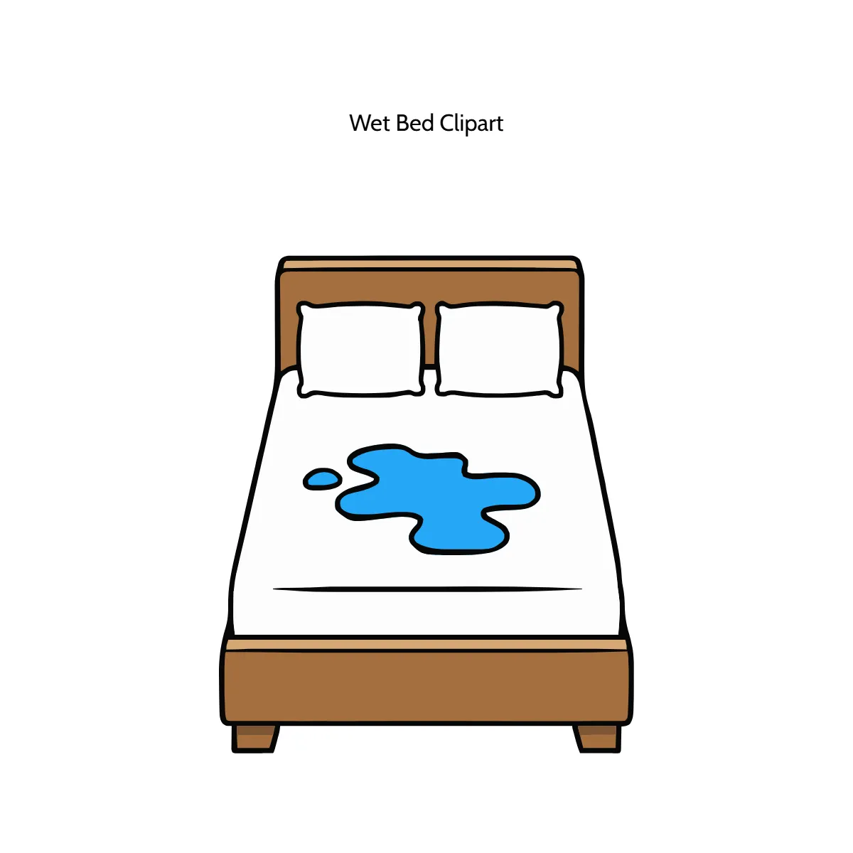 Free Wet Bed Vector Clipart (PNG, SVG) to Edit Online