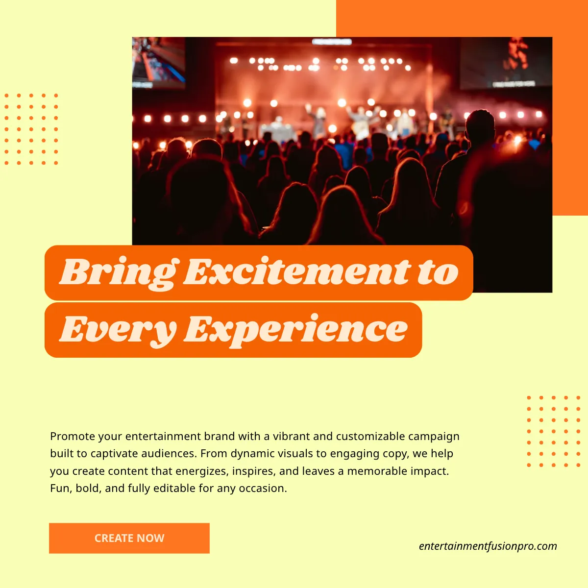 Free Editable Entertainment Ad Template to Edit Online Free Editable Entertainment Ad Template to Edit Online