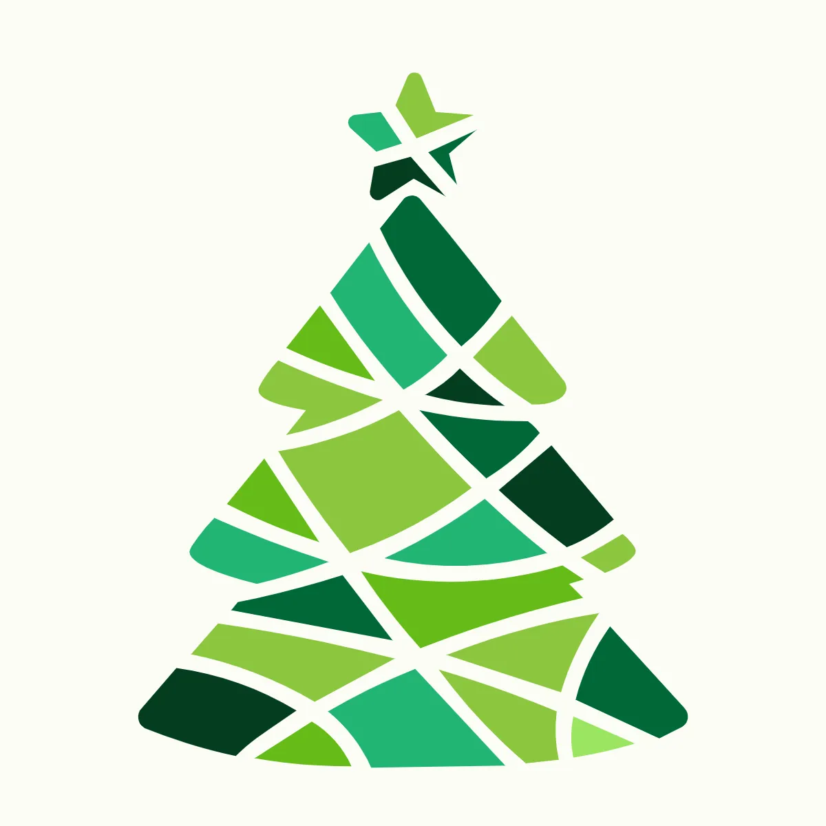 Free Abstract Christmas Tree Clipart Template to Edit Online