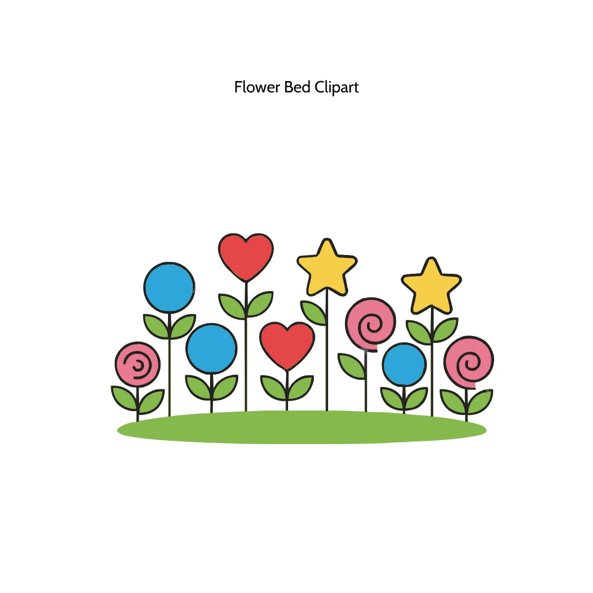 Free Flower Bed Vector Clipart (PNG, SVG) to Edit Online