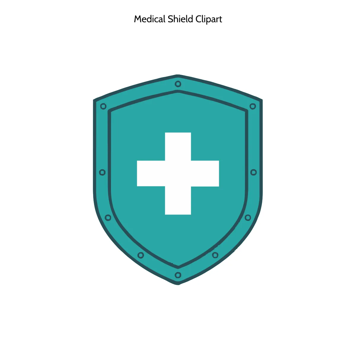 Free Medical Shield Outline Vector Clipart (PNG, SVG) to Edit Online