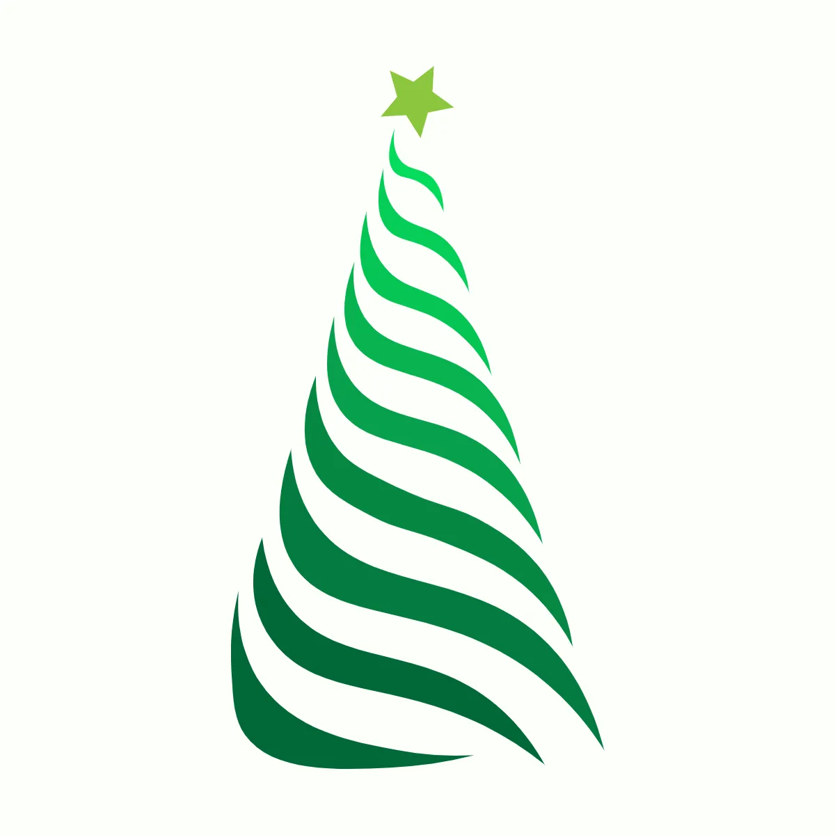 Free Spiral Christmas Tree Clipart Template to Edit Online