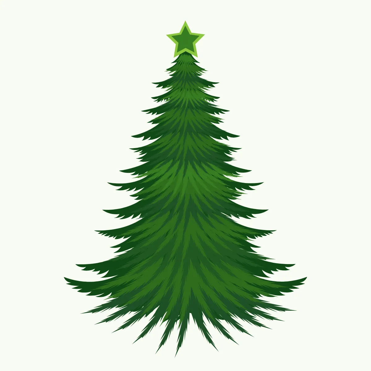 Free Pine Christmas Tree Clipart Template to Edit Online