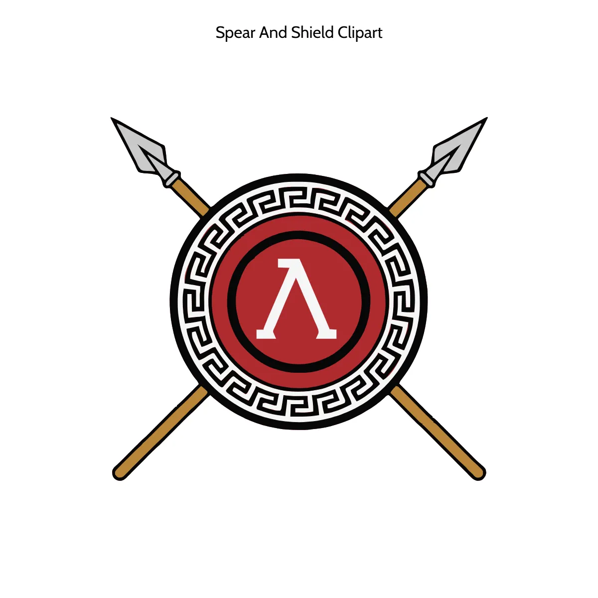 Free Spear And Shield Vector Clipart (PNG, SVG) to Edit Online