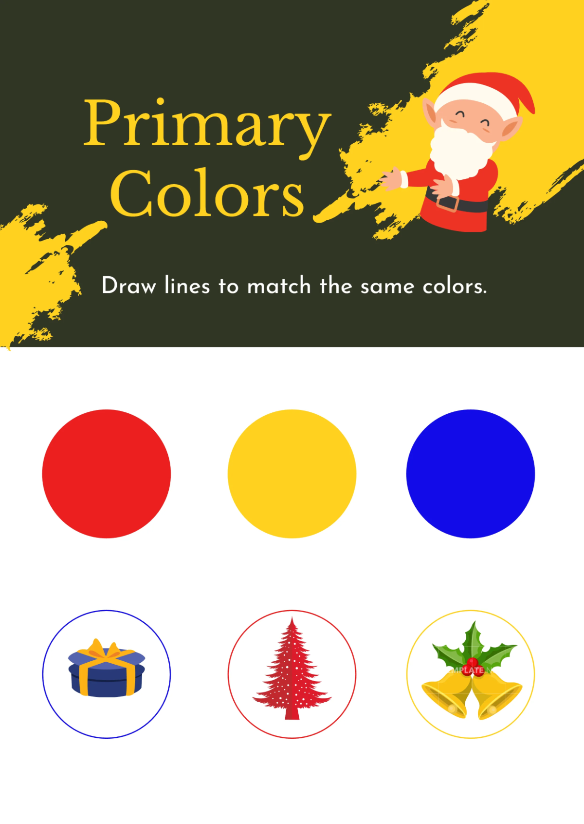 Free Preschool Christmas Worksheet Template to Edit Online