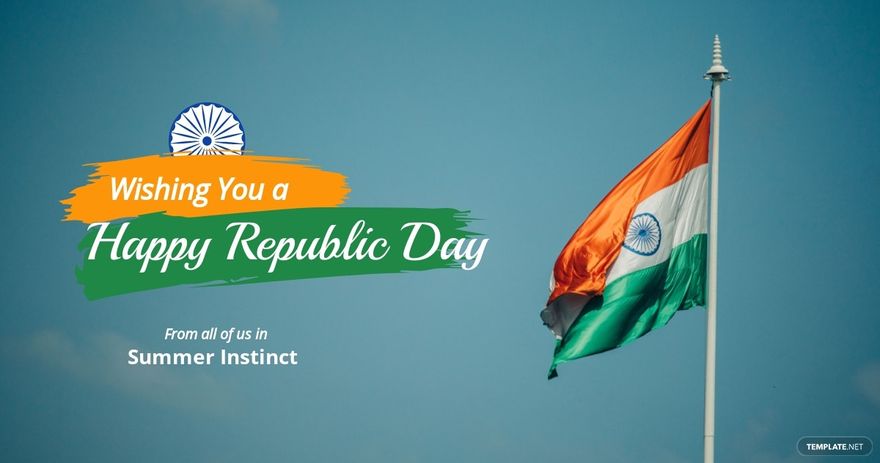 Happy Indian Republic Day Facebook Post Template