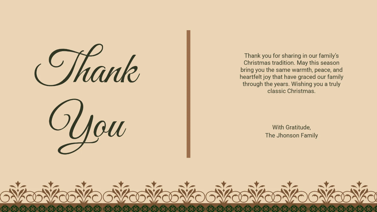 Free Vintage Christmas Presentation Template to Edit Online