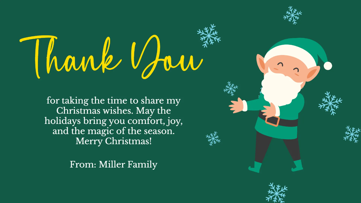 Free Xmas Wish List Presentation Template to Edit Online