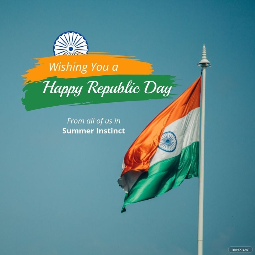 Happy Indian Republic Day Instagram Post Template