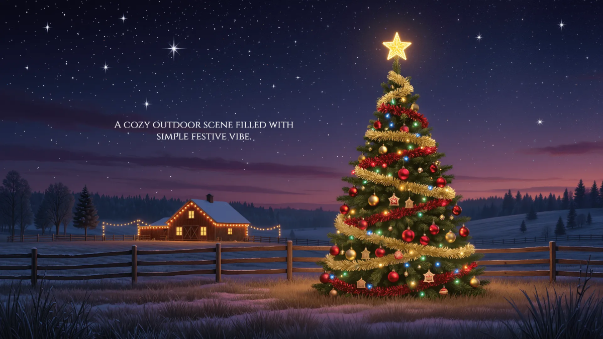 Free Christmas Tree Farm Background Template to Edit Online