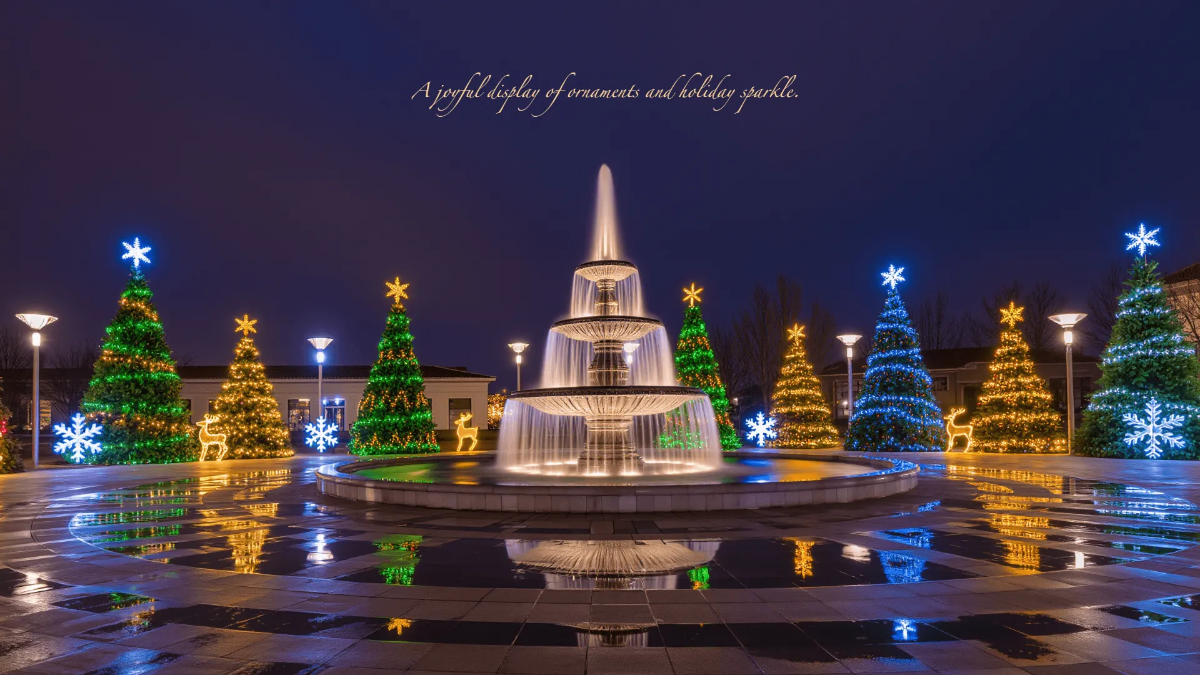 Free Christmas Tree Decoration Background Template to Edit Online