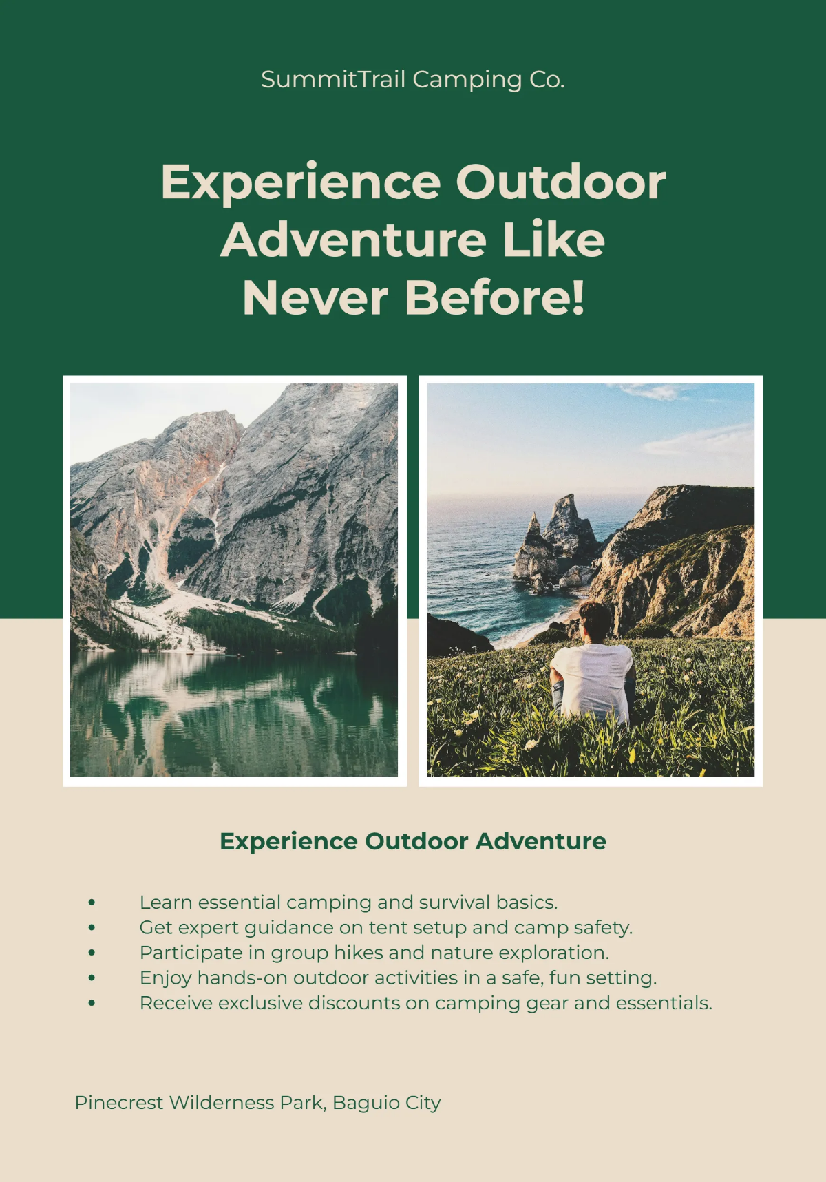 Free Outdoor Adventure Camping Flyer Template to Edit Online Free Outdoor Adventure Camping Flyer Template to Edit Online