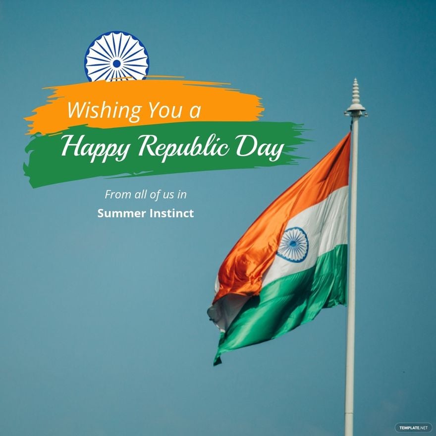 Happy Indian Republic Day Linkedin Post Template
