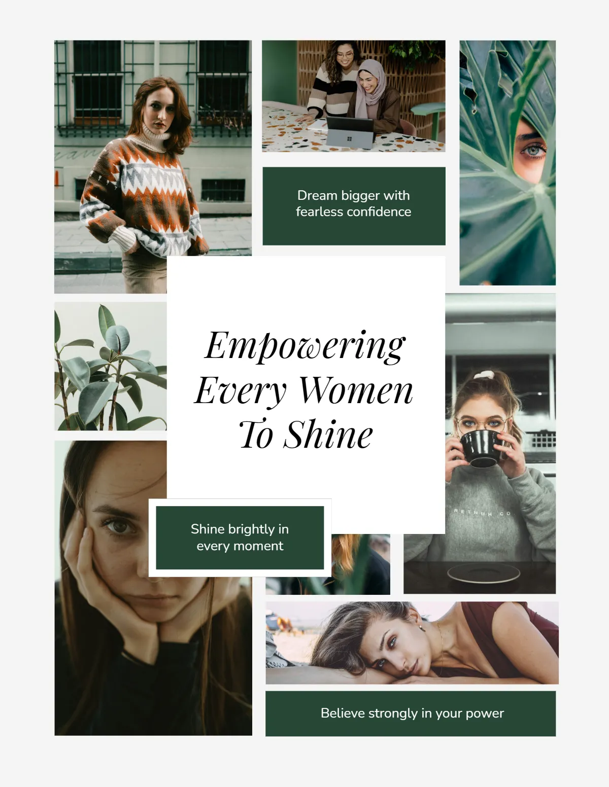 Girls Empowerment Vision Board Template Girls Empowerment Vision Board Template