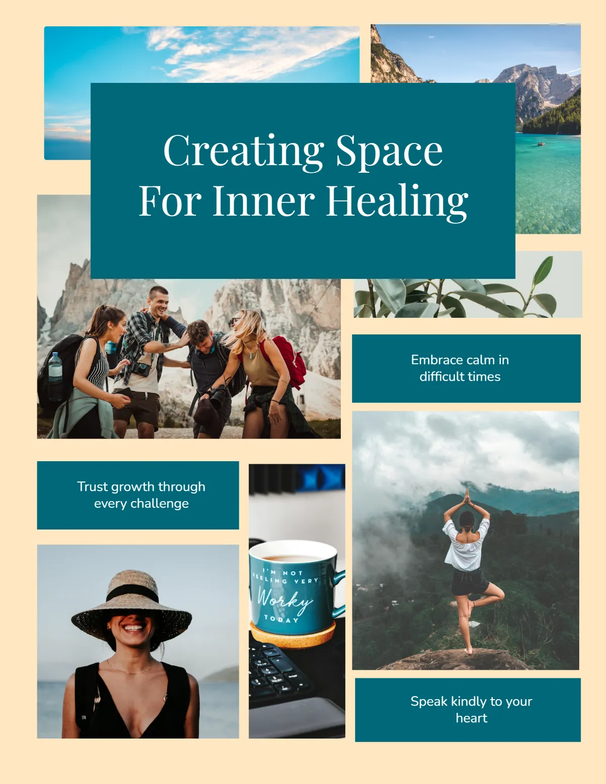 Therapy Healing Vision Board Template Therapy Healing Vision Board Template