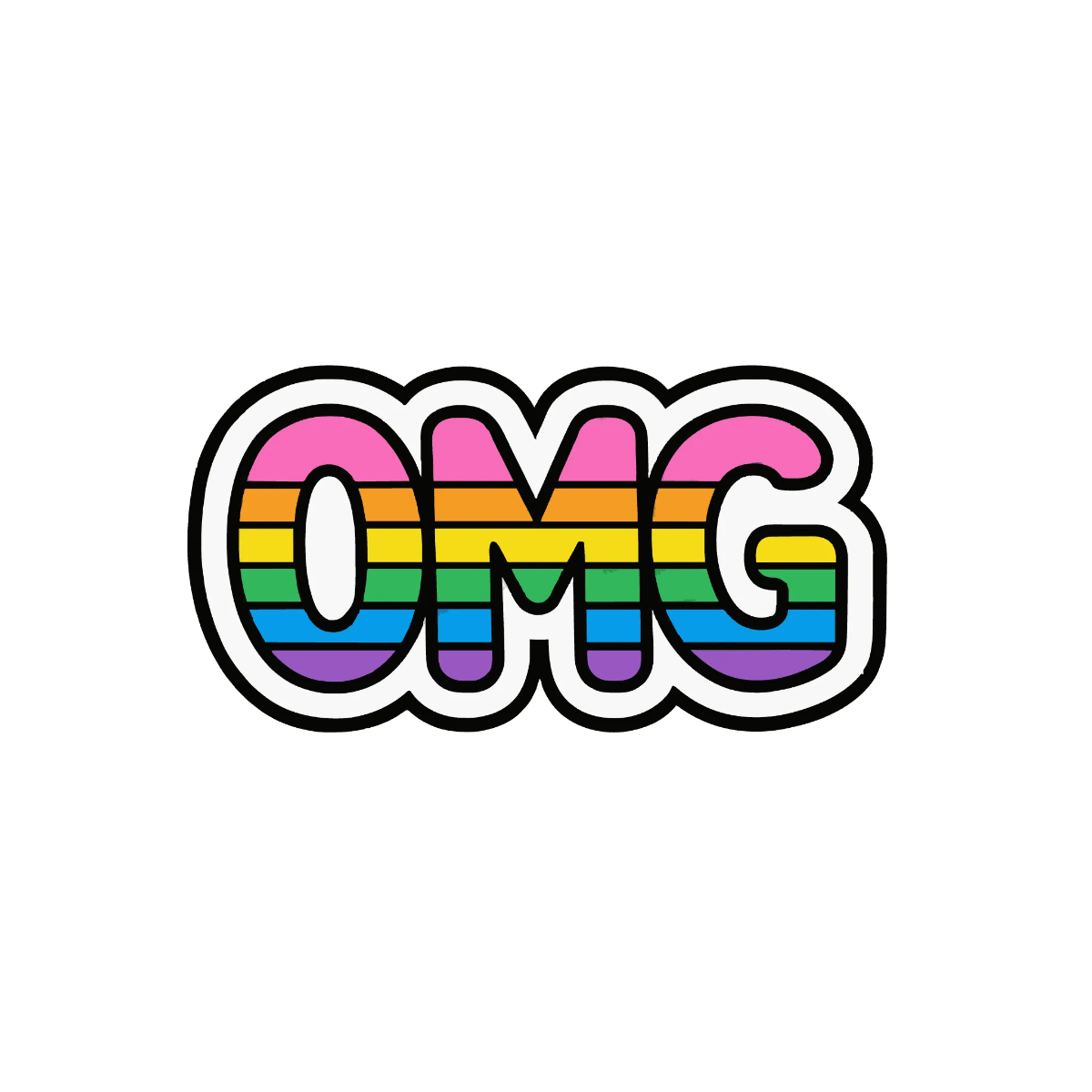 Free OMG Stickers Template to Edit Online