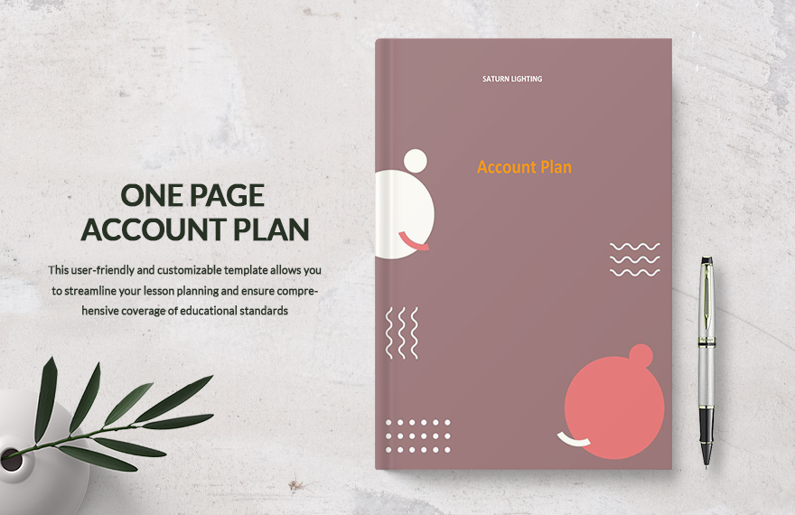 One Page Account Plan Template