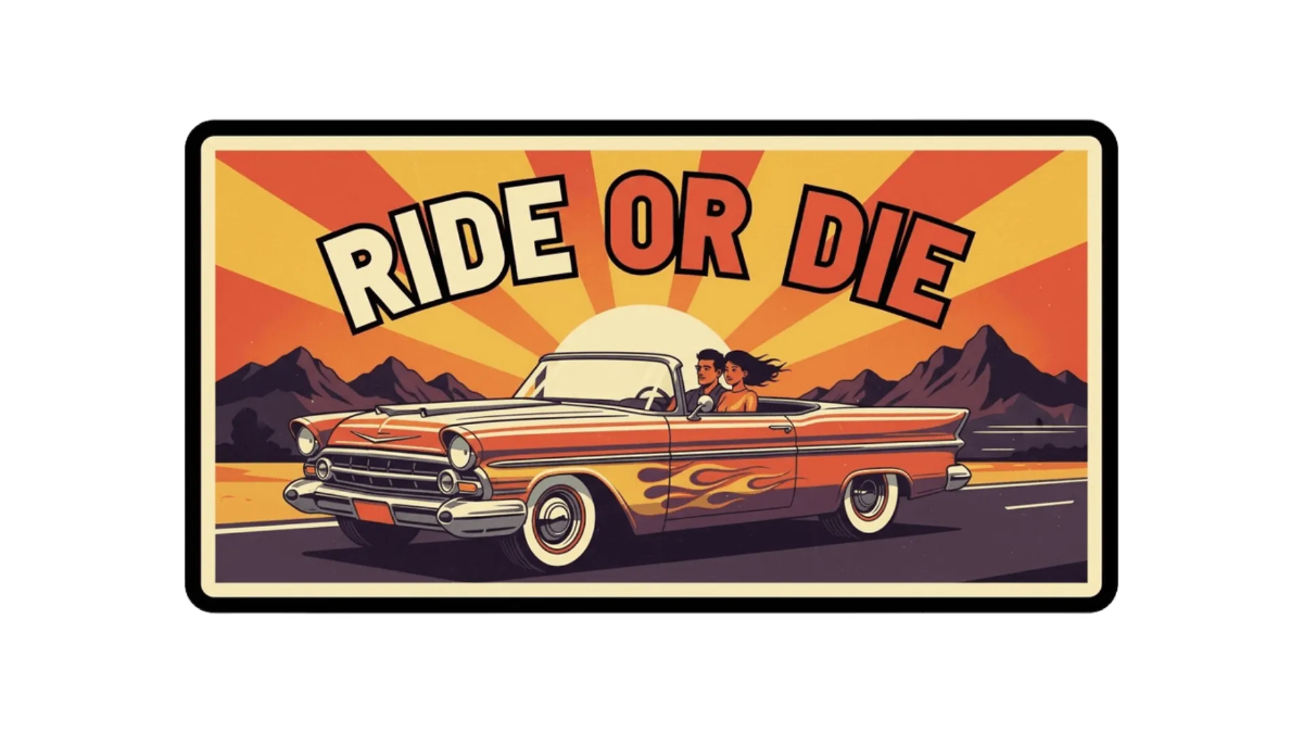 Free Classic Car Bumper Sticker to Edit Online