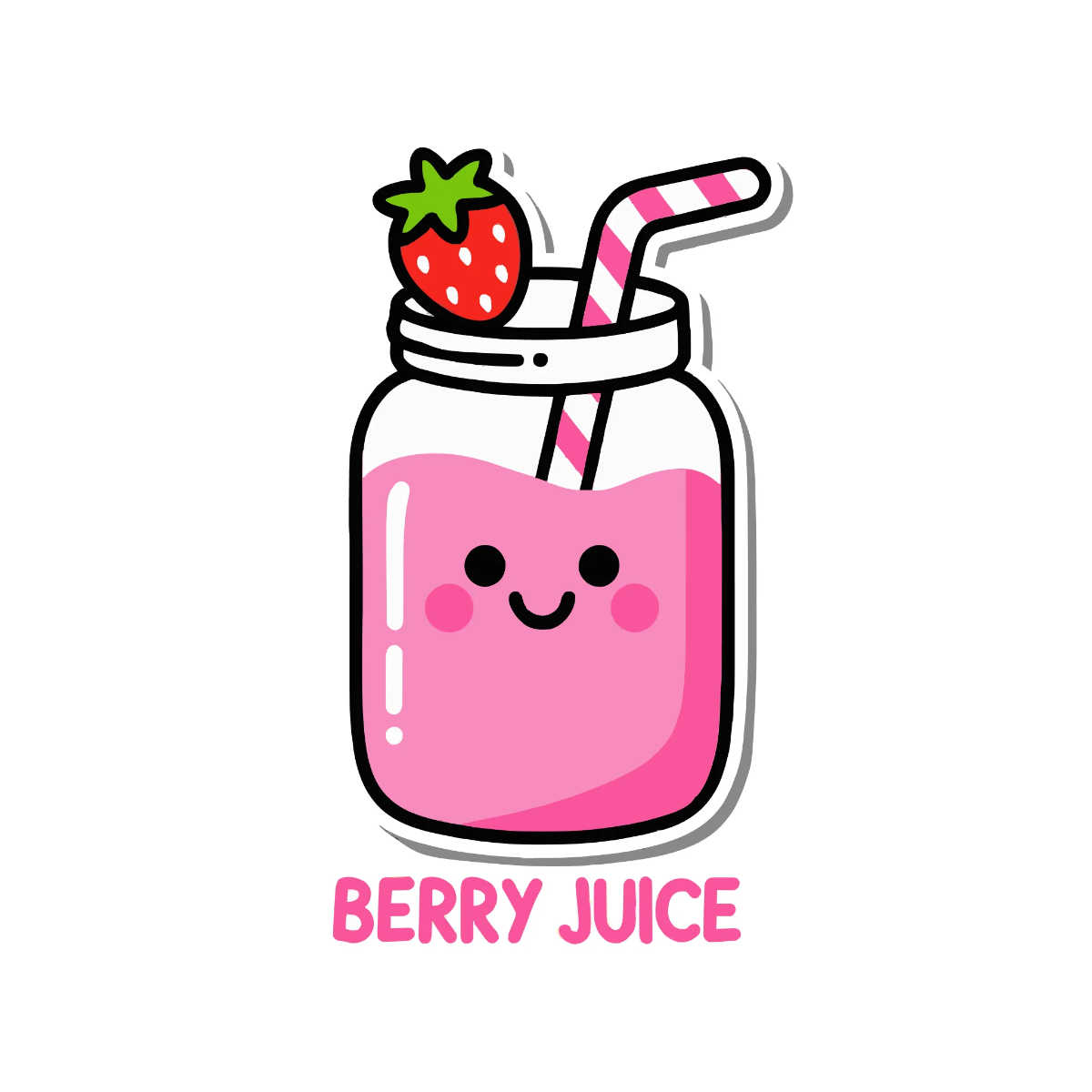 Free Berry Juice Sticker Template to Edit Online