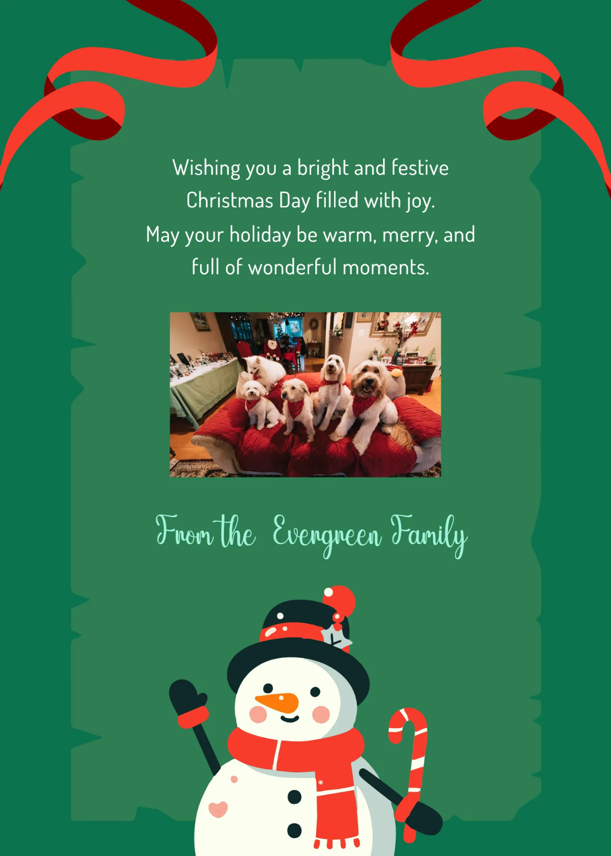 Free Christmas Day Festive Greeting Card Template to Edit Online Free Christmas Day Festive Greeting Card Template to Edit Online