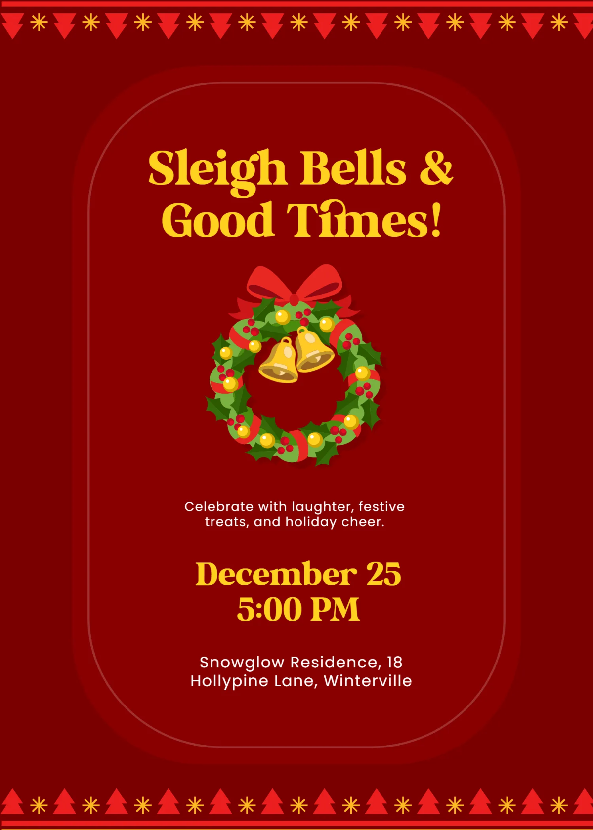 Free Christmas Day Holiday Invitation Template to Edit Online Free Christmas Day Holiday Invitation Template to Edit Online