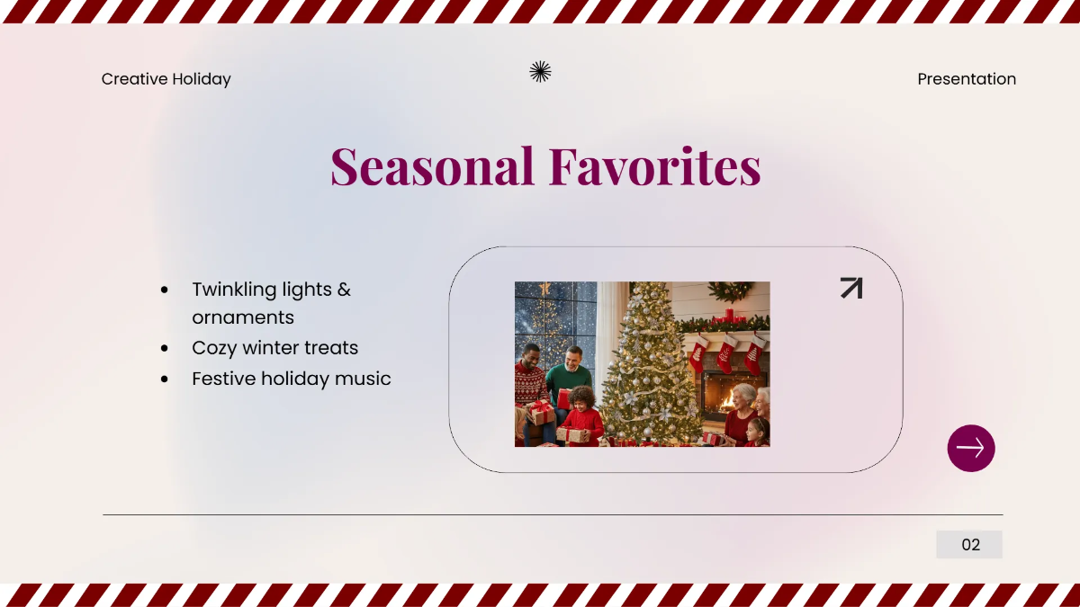 Free Christmas Border Presentation Template to Edit Online