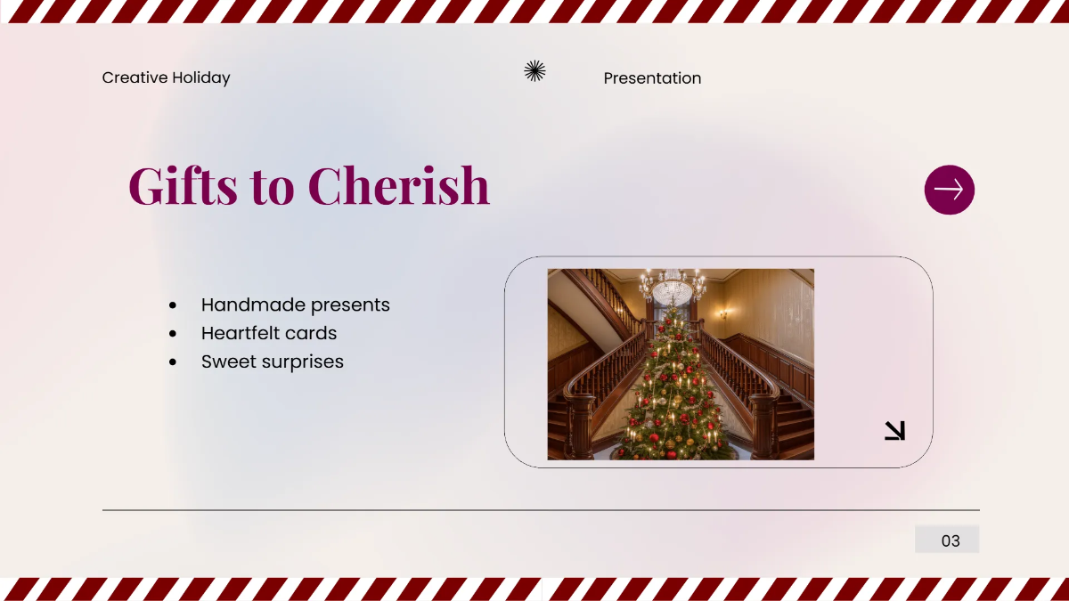 Free Christmas Border Presentation Template to Edit Online