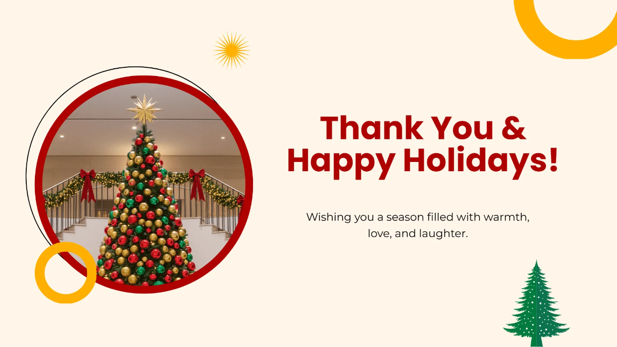 Free Christmas Theme Presentation Template to Edit Online