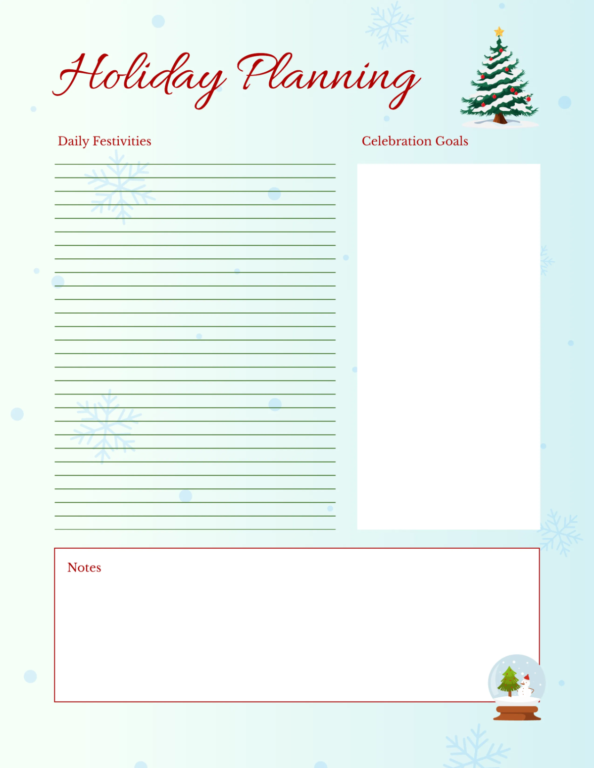 Free Christmas Day Creative Planner Template to Edit Online Free Christmas Day Creative Planner Template to Edit Online