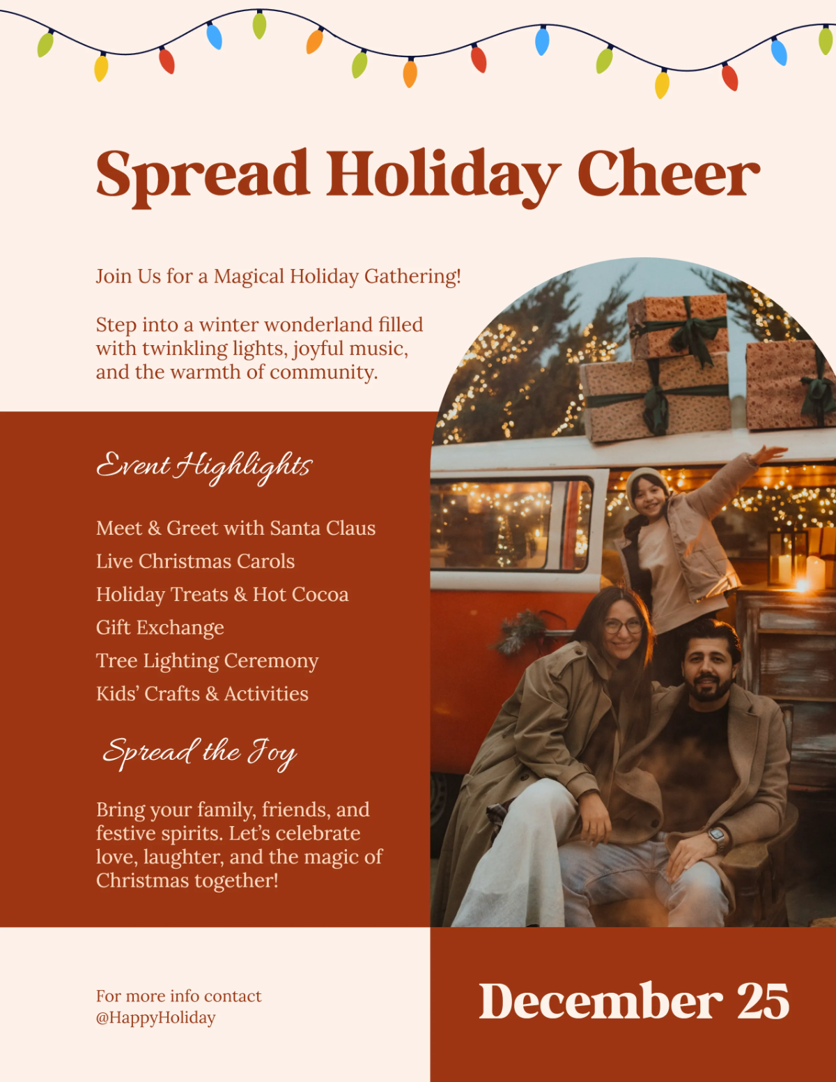 Free Christmas Day Festive Flyer Template to Edit Online Free Christmas Day Festive Flyer Template to Edit Online