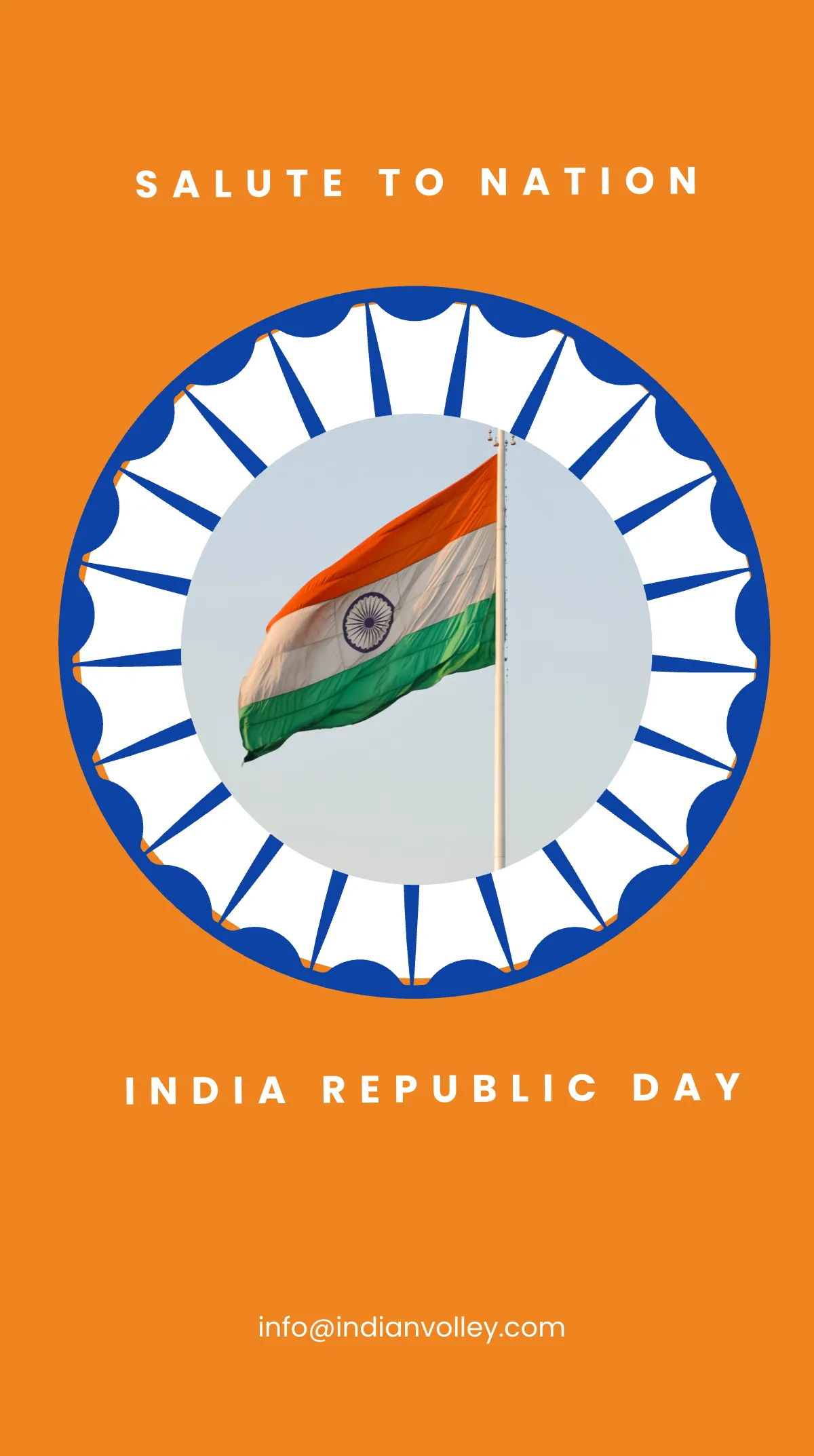 Free India Republic Day Event Instagram Story Template to Edit Online