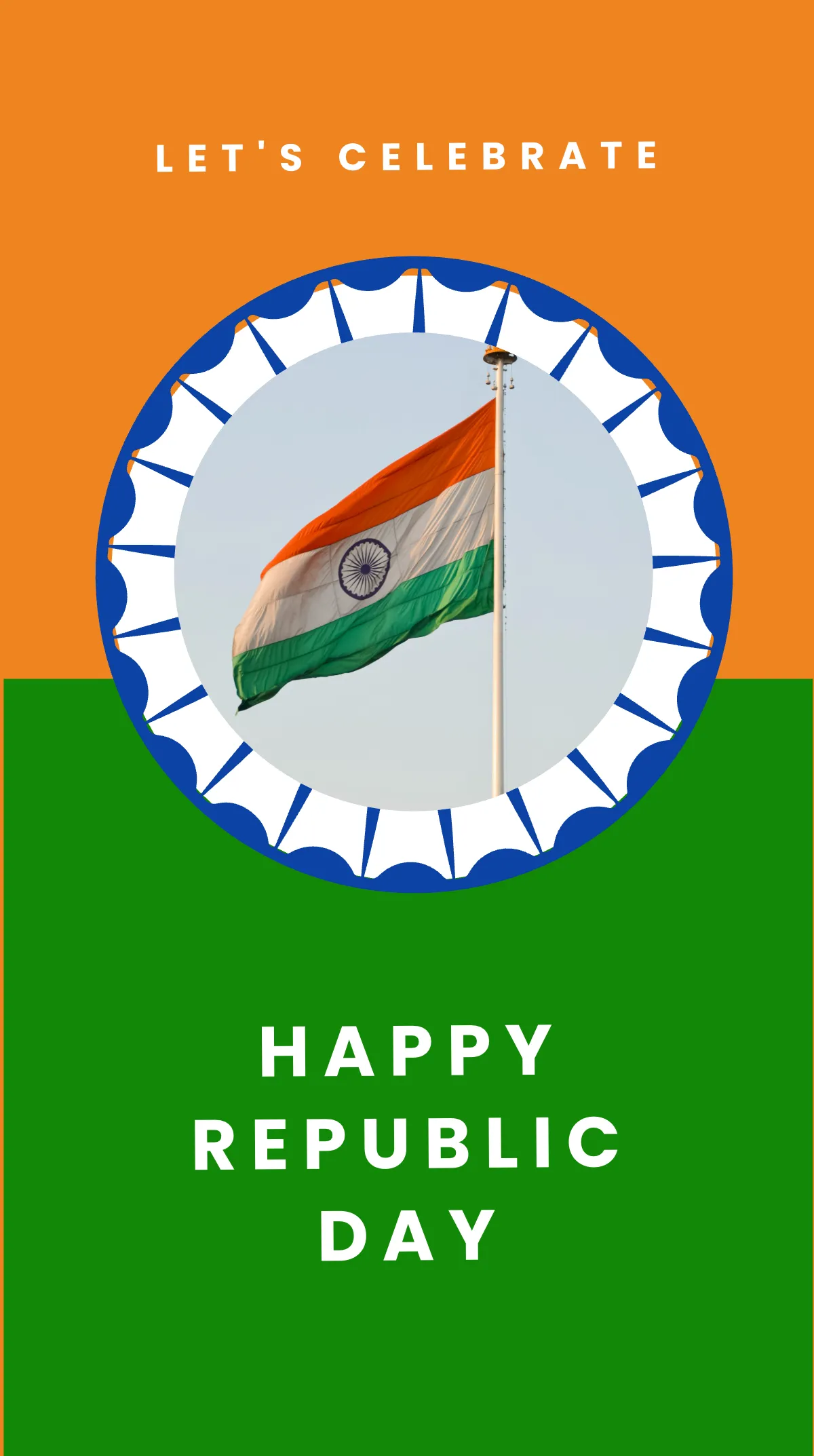 Free India Republic Day Event Instagram Story Template to Edit Online