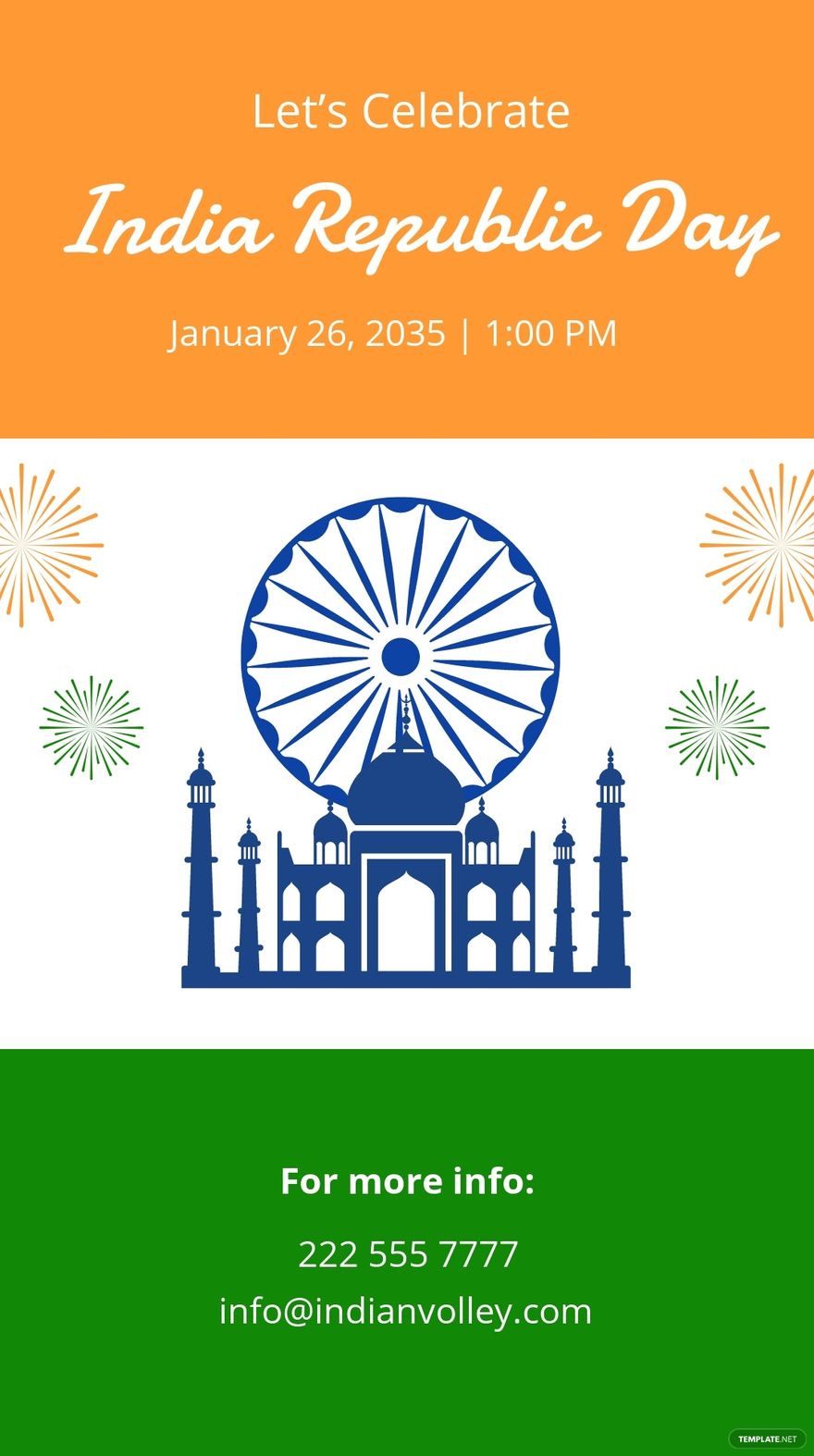 India Republic Day Event Instagram Story Template