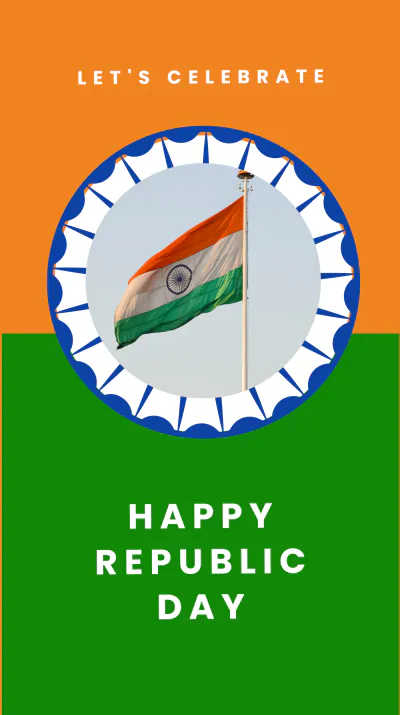 Free India Republic Day Event Instagram Story Template to Edit Online