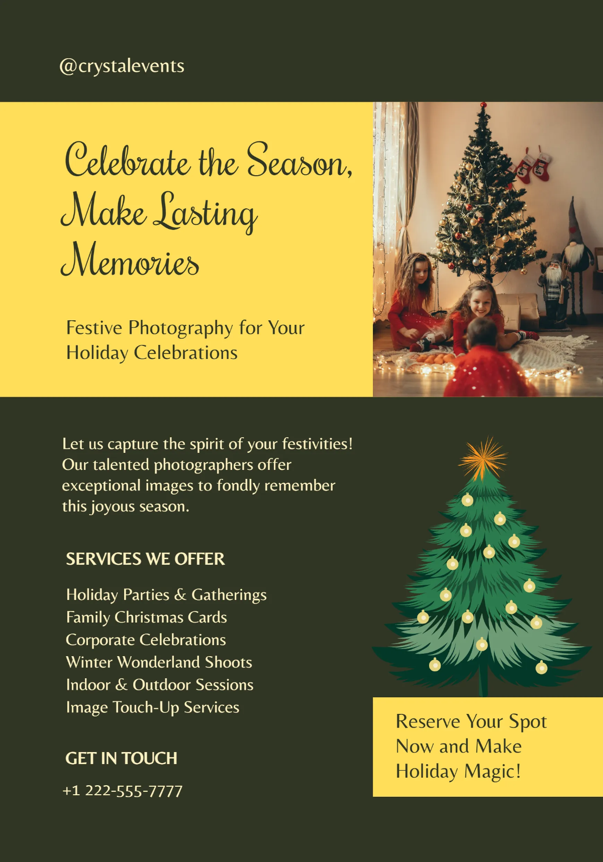 Aesthetic Christmas Tree Flyer Template Aesthetic Christmas Tree Flyer Template