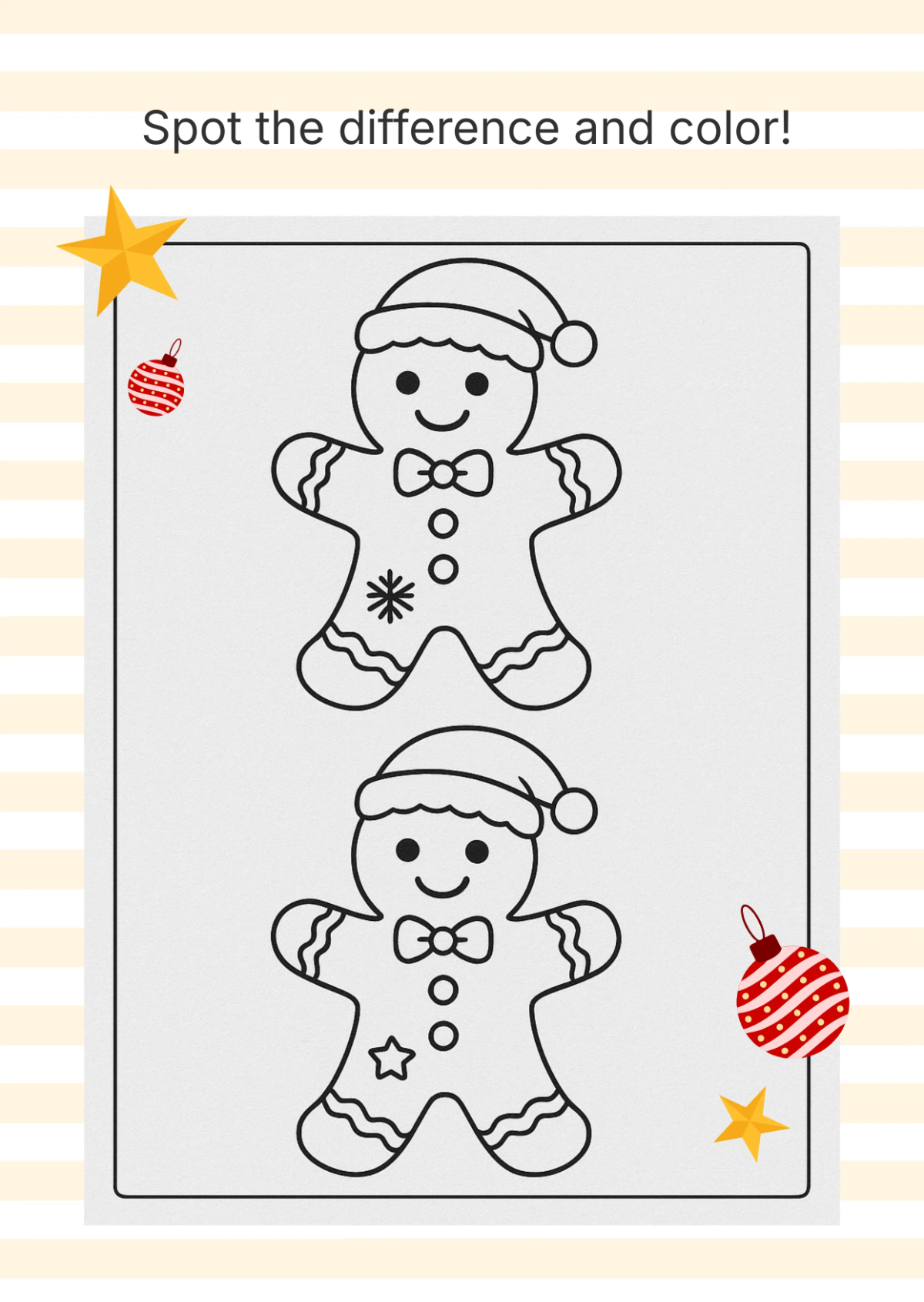 Free Fun Christmas Worksheet Template to Edit Online