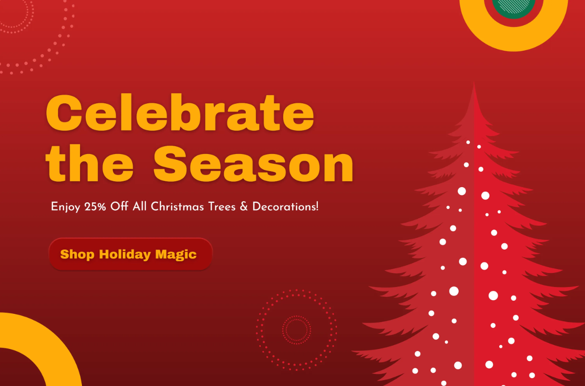 Free Cute Christmas Tree Banner Template to Edit Online