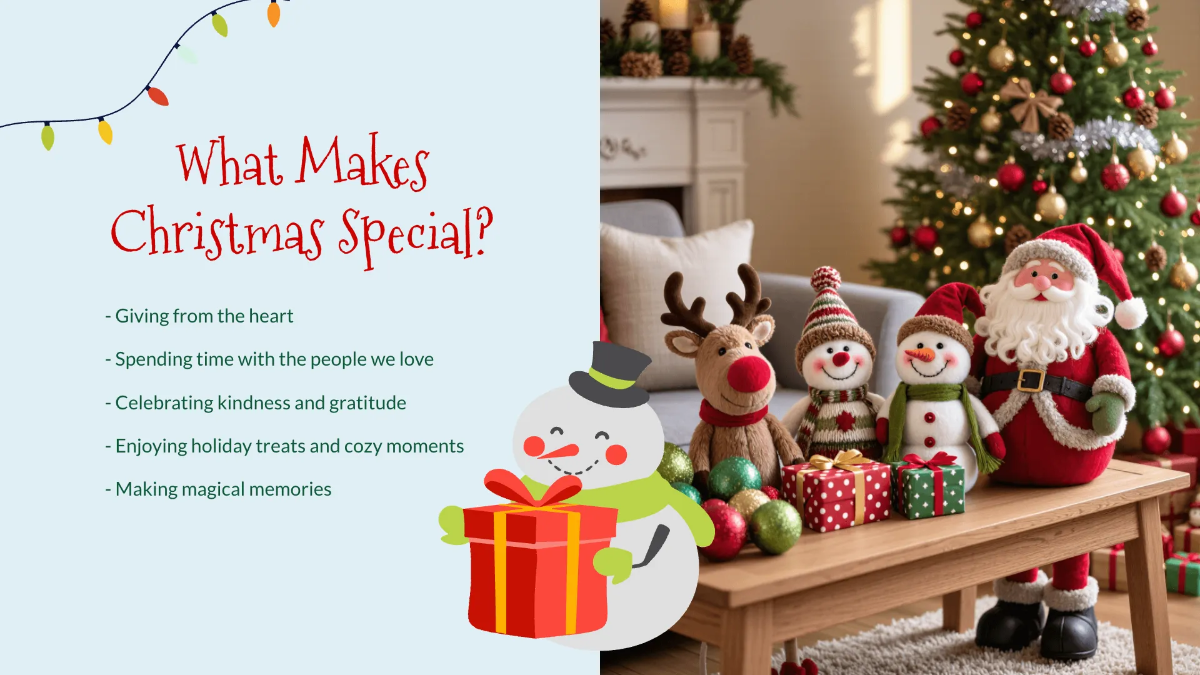 Free Cute Christmas Presentation Template to Edit Online