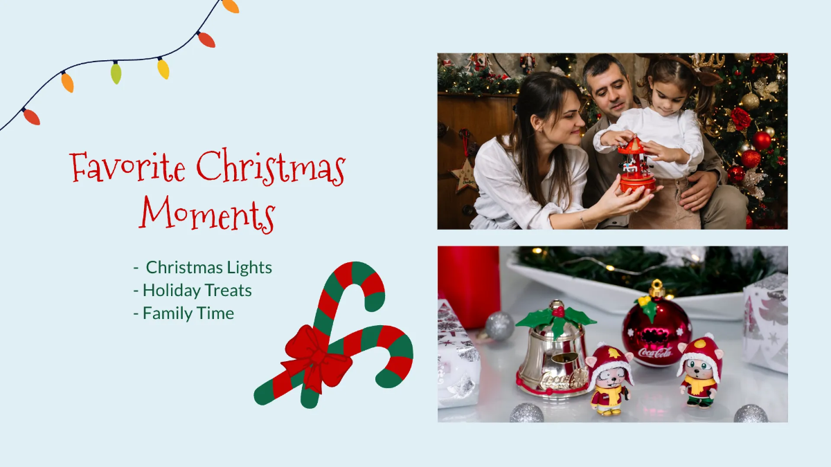 Free Cute Christmas Presentation Template to Edit Online