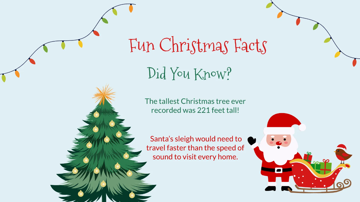 Free Cute Christmas Presentation Template to Edit Online