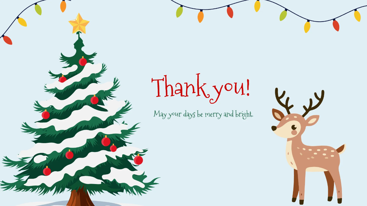 Free Cute Christmas Presentation Template to Edit Online