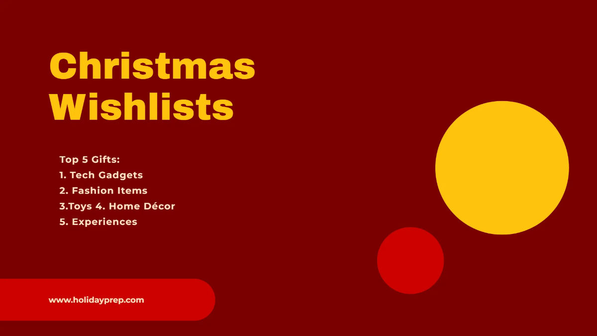 Free Christmas Holiday Presentation Template to Edit Online