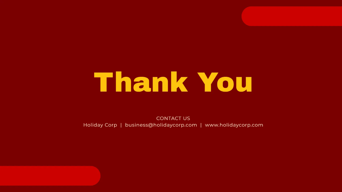 Free Christmas Holiday Presentation Template to Edit Online