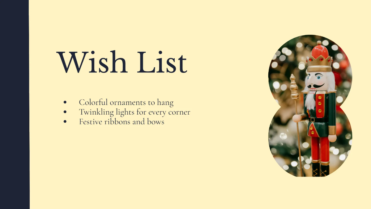 Free Christmas Decoration Presentation Template to Edit Online