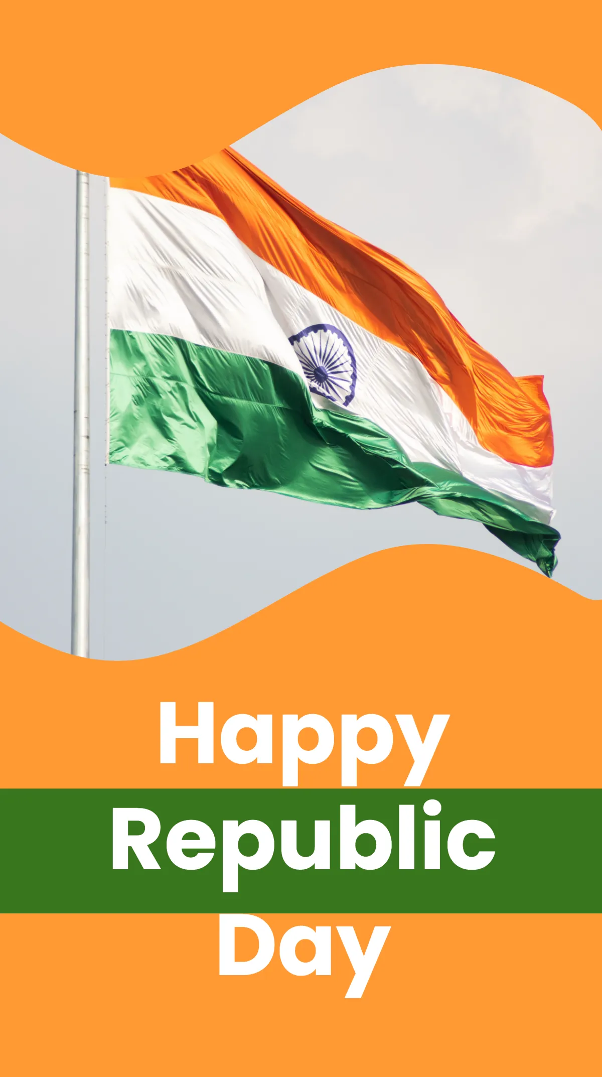 Free Republic Day Celebration Instagram Story Template to Edit Online