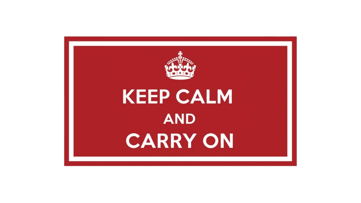 Free Keep Calm and Carry On Bumper Sticker to Edit Online
