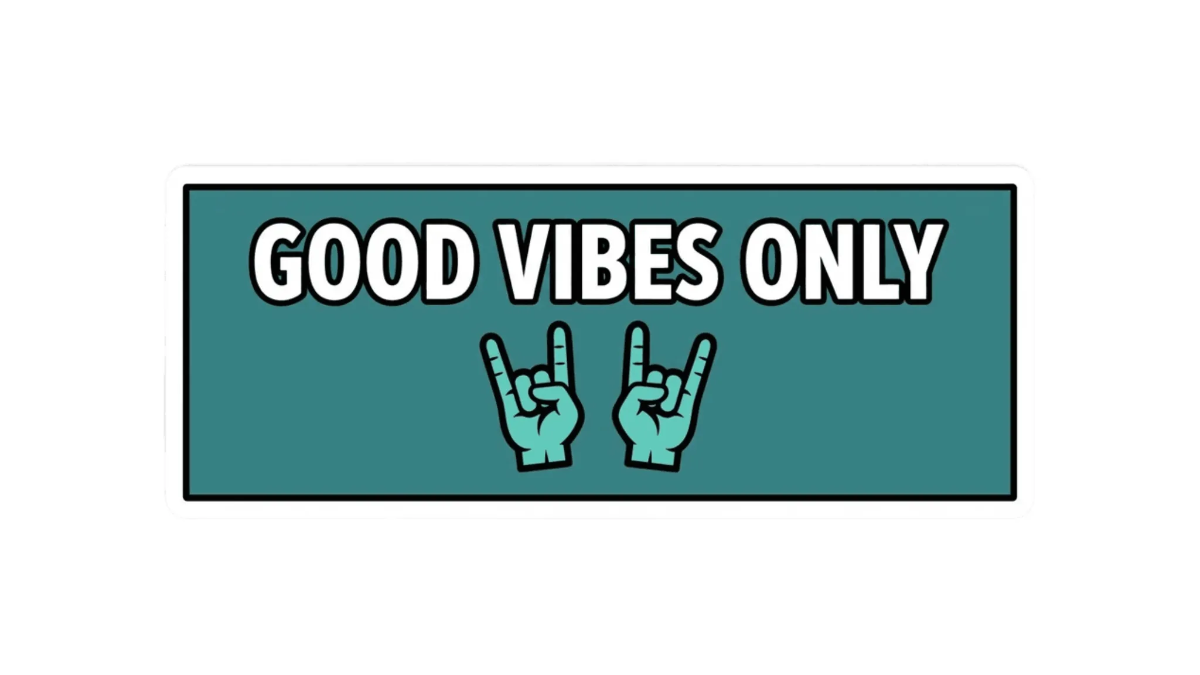 Free Good vibes only Bumper Sticker to Edit Online