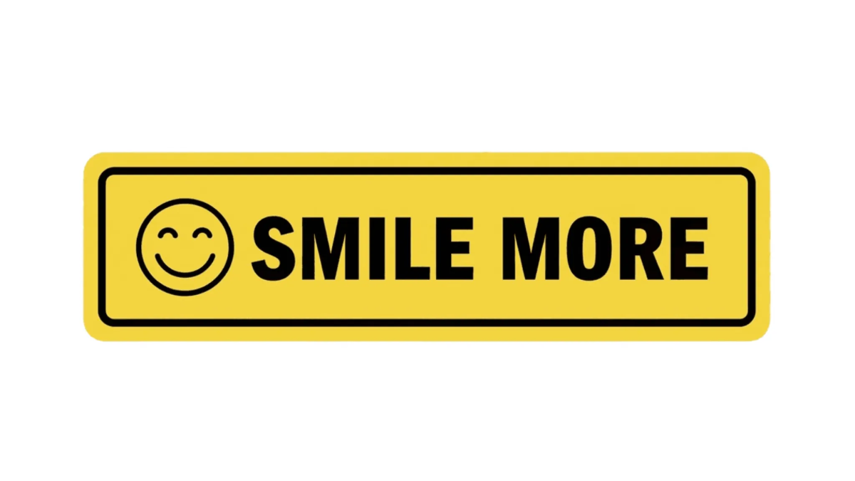 Free Smile more. Bumper Sticker to Edit Online