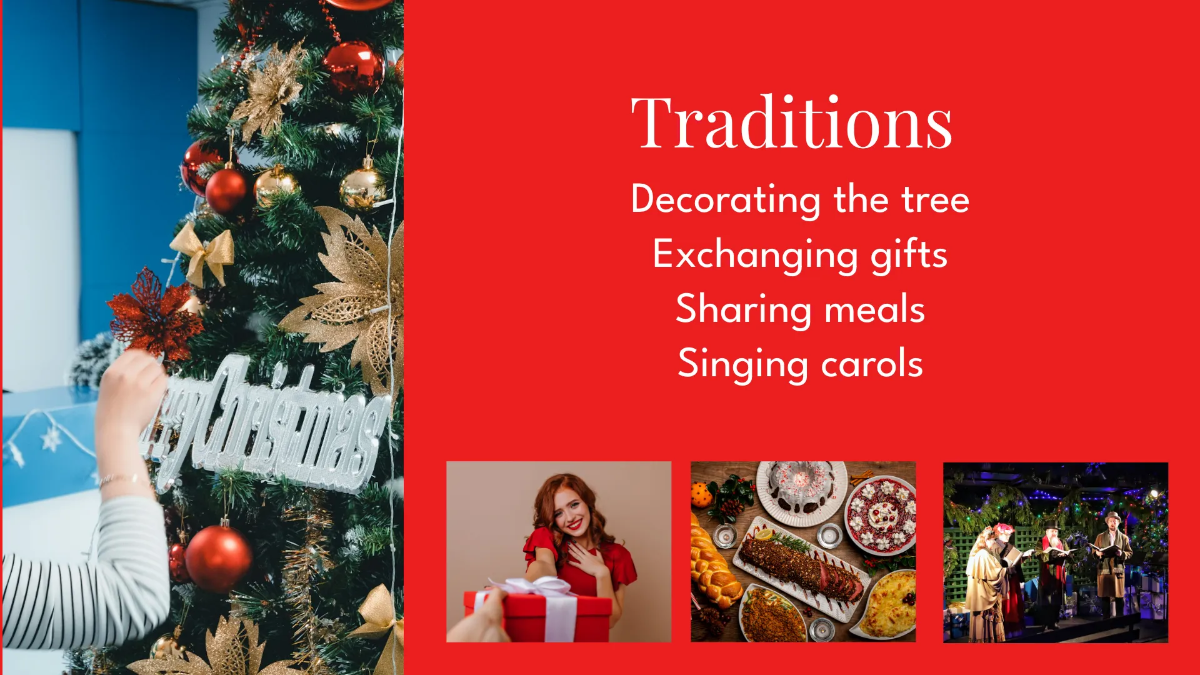 Free Simple Christmas Presentation Template to Edit Online